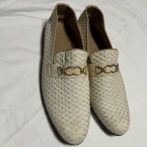 Men’s shoes loafers size 10 cream color brand new